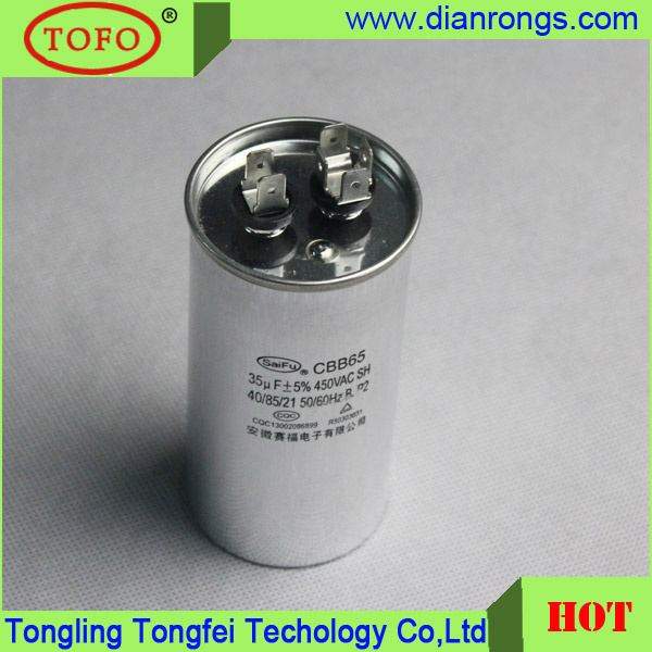 Cbb65 Motor Run Capacitor 35UF for Refrigeration