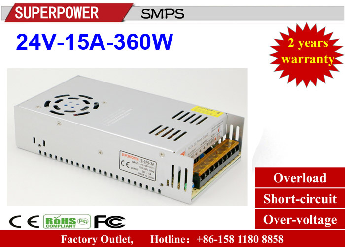 24V 15A 360W Switching Power Supply Reserved for Printer