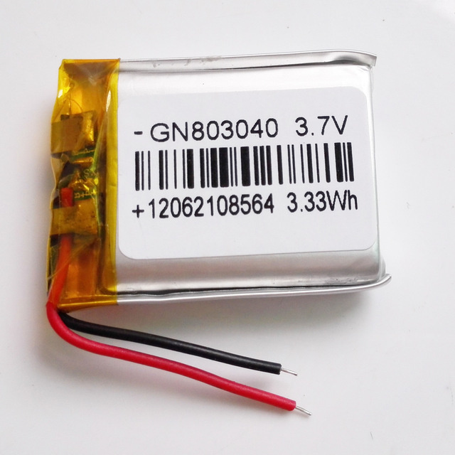 3.7V 900mAh 803040 Lithium Polymer Battery for PSP Mobile Pocket PC E-Books Bluetooth