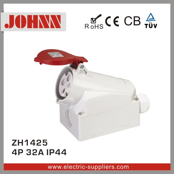 IP44 4p 32A Female Industrial Socket for Industrial