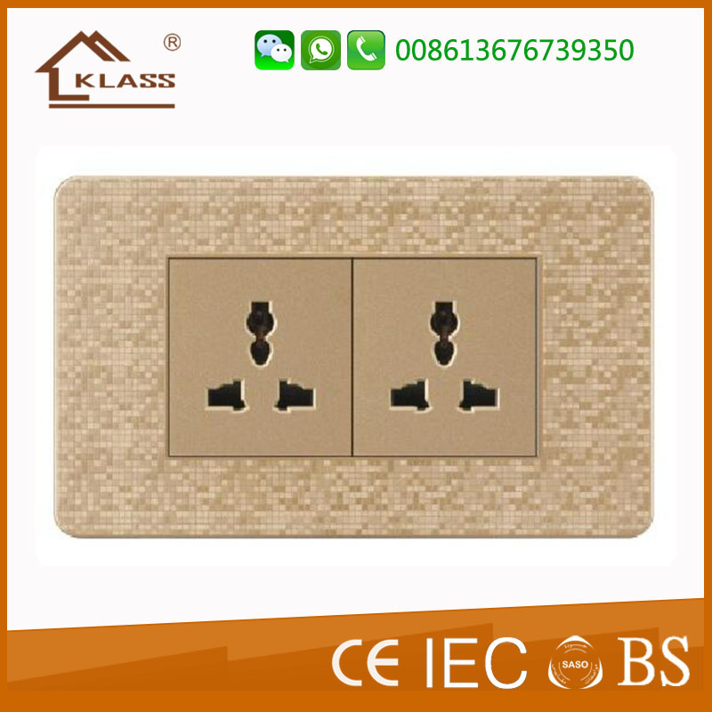 Double Mf Socket Electrical Wall Switch Socket American