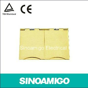 Brass Alloy Open Type Floor Box Receptacles