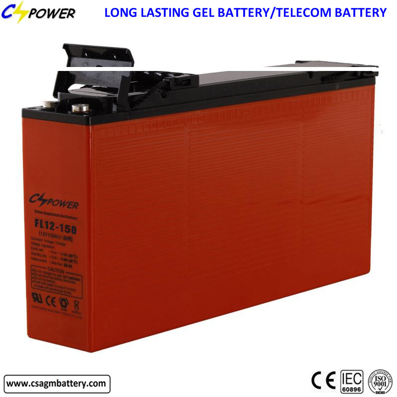 China 12V150ah Front Terminal Gel Solar Battery for Telecom