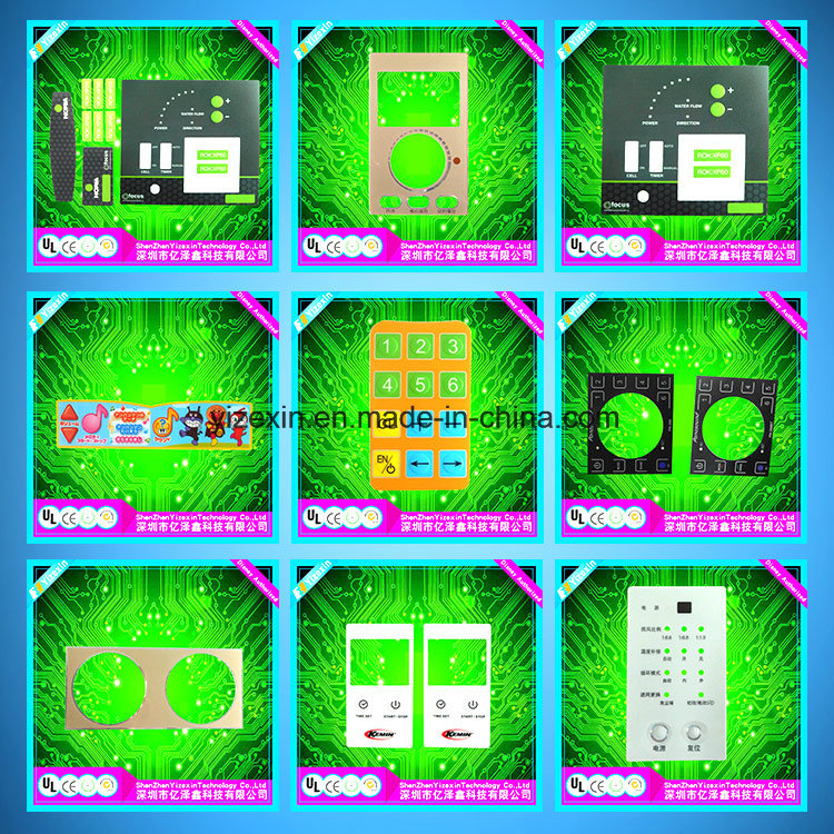 High Prodcutivity Colorful Membrane Switch Panel/Lenses