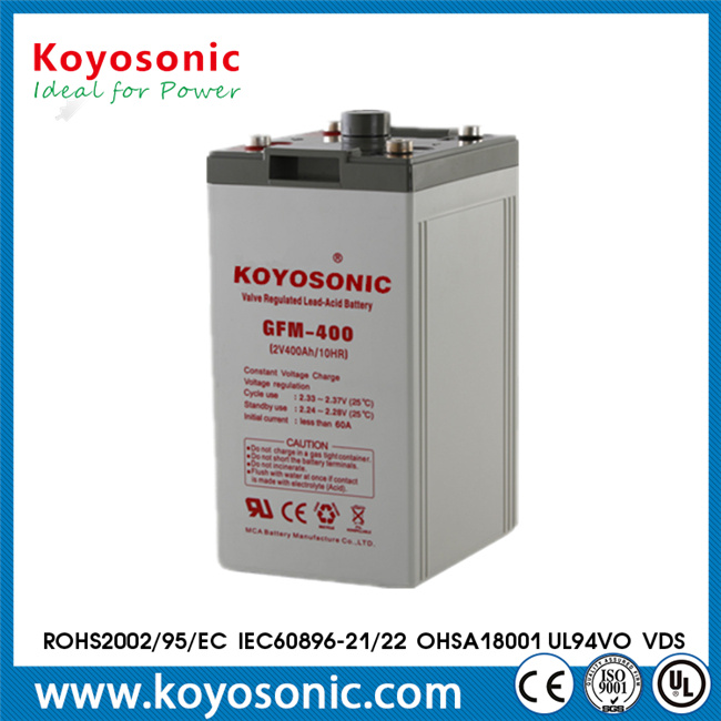 Long Life 2V 400ah AGM Battery Home Solar System Battery