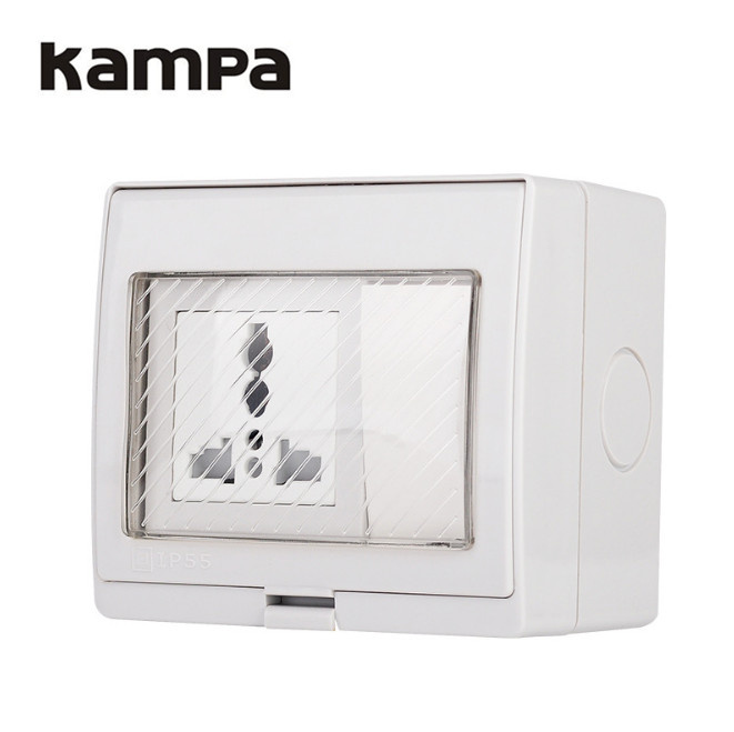 Most Popular 1 Gang 1 Way Wall Switch 3pin Multi Function Wall Socket