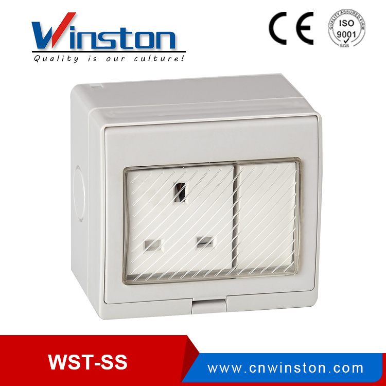 British Type Surface Mounted Waterproof Switch Socket 13A