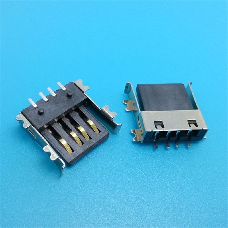 Shelied SMT USB a Type Female Connector