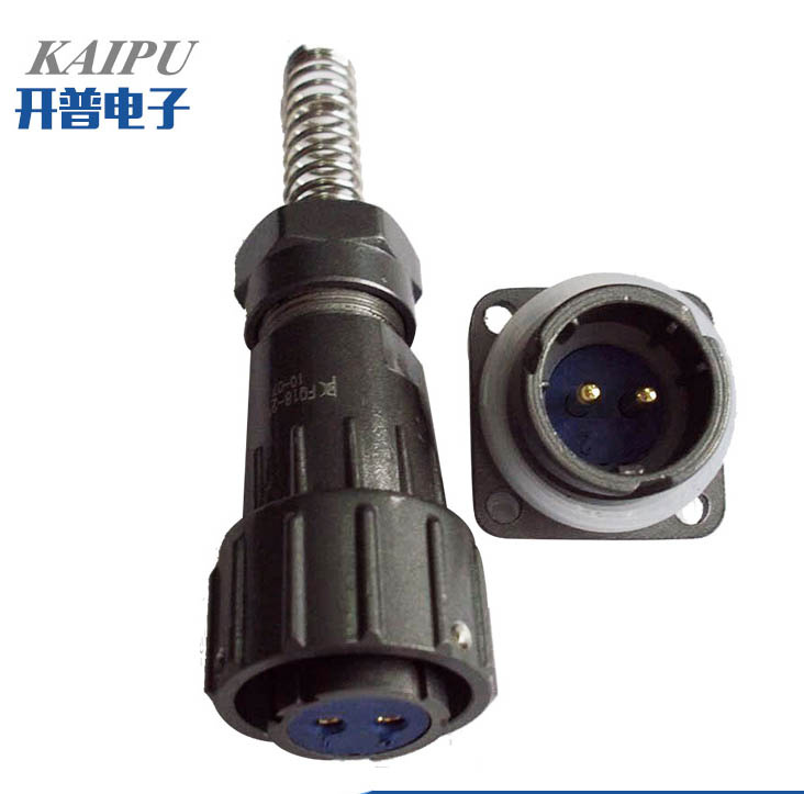 Fq18-2 Pins Power Water Proof Circular Metal Connector