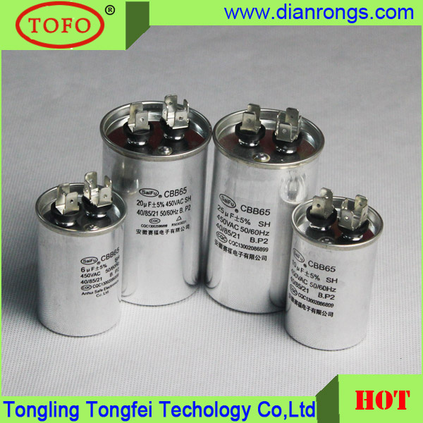 Cbb65 Air Conditioner Capacitor for Washing Machine