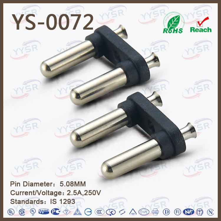 Electrical Hollow India 2 Pin Plug Insert