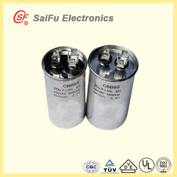 High Power 130UF Aluminum AC Run Capacitor Cbb65