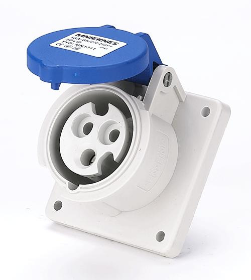 16A/2P+PE/IP44 Panel mounted socket (MN1331)