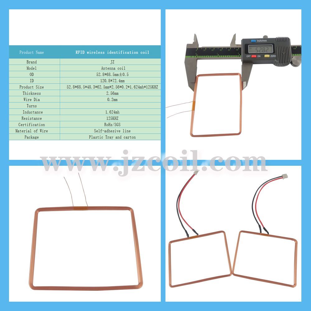 125hkz RFID Air Core Antenna Coil for Access Control Card