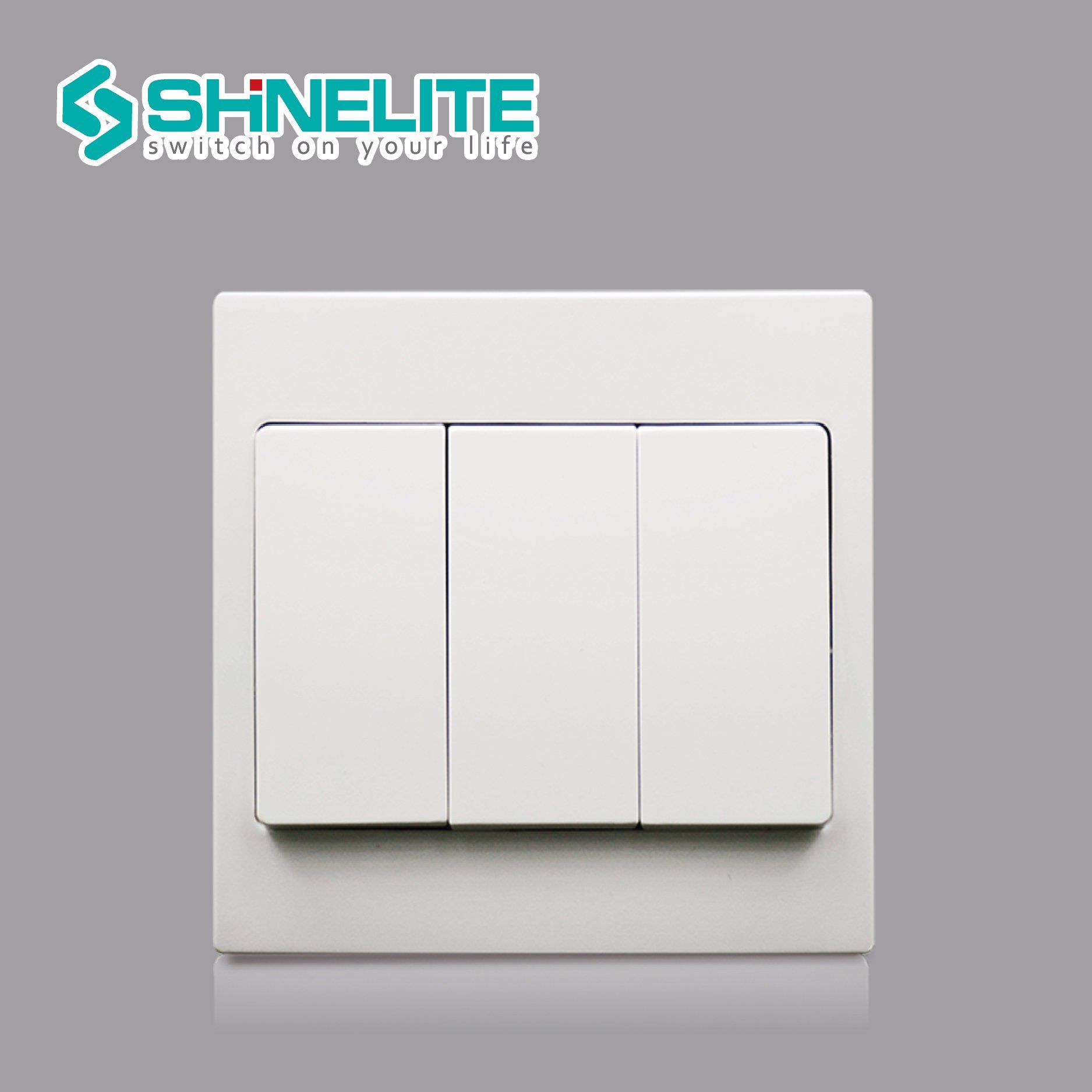 OEM 3gang 1way Light Switch with Phosphor Copper Silver Alloy