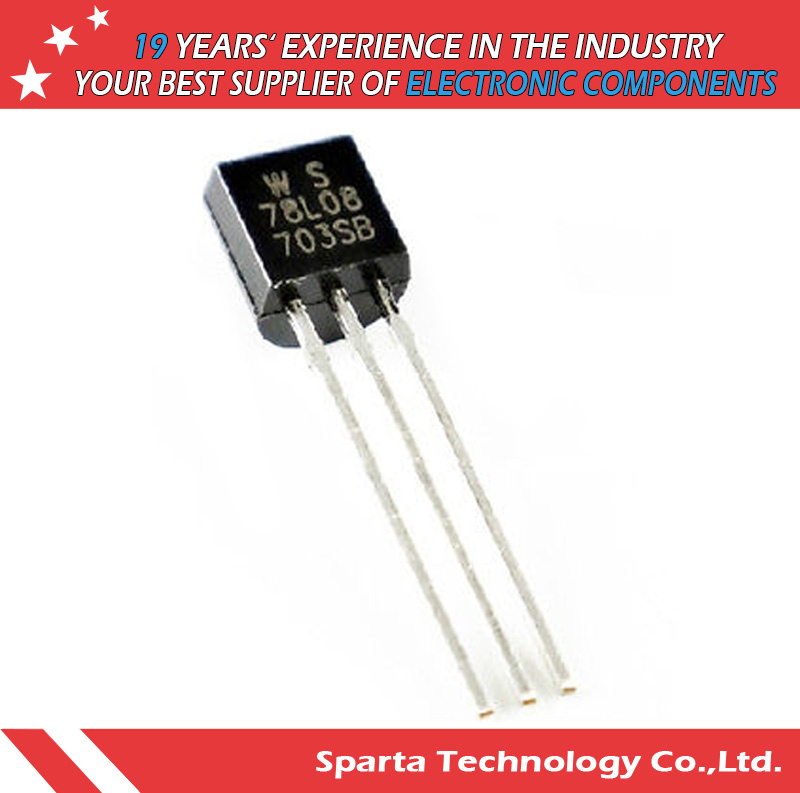 Ws78L08 to-92 NPN 3-Terminal Positive Voltage Regulator Transistor