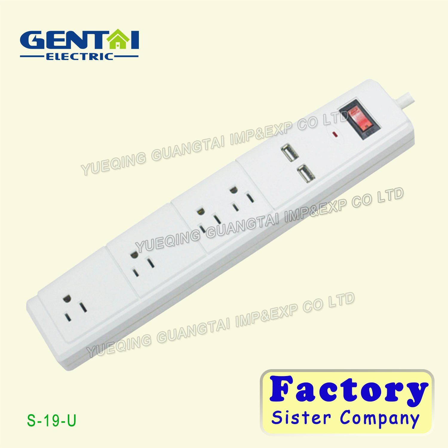 Good Quality 15A/125V USA Power Strip Extension Socket with Switch