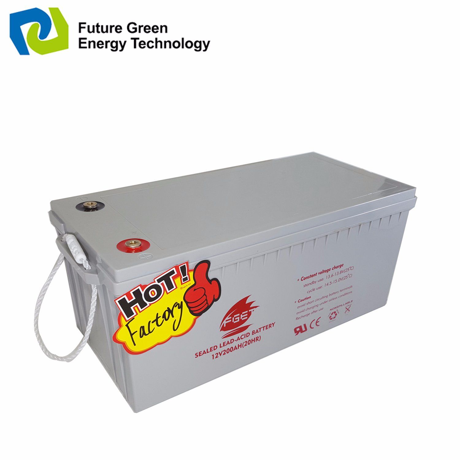 12V 200ah Gel Type Rechargeable Storage Battery for Solar Power System