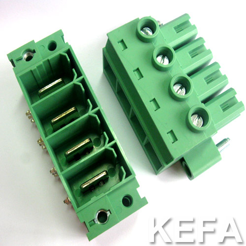 UL Approved Pluggable Terminal Block with Gold Plated Pin Header