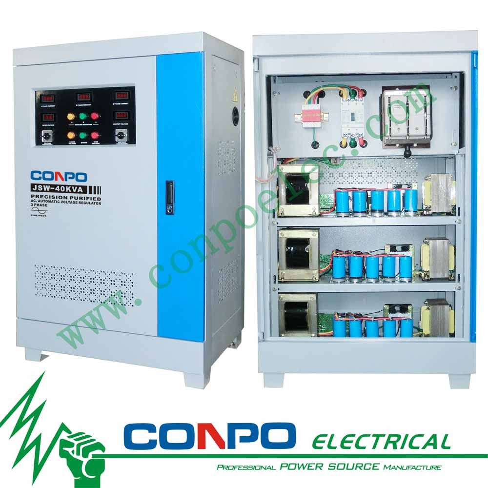 Jsw-40kVA 3phase Ferro-Resonant/Precision Purified/Contactless Voltage Stabilizer/Regulator
