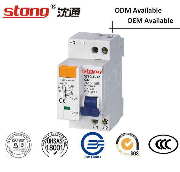 RCCB Residual Current Circuit Breaker St30le-32 (1+N) P