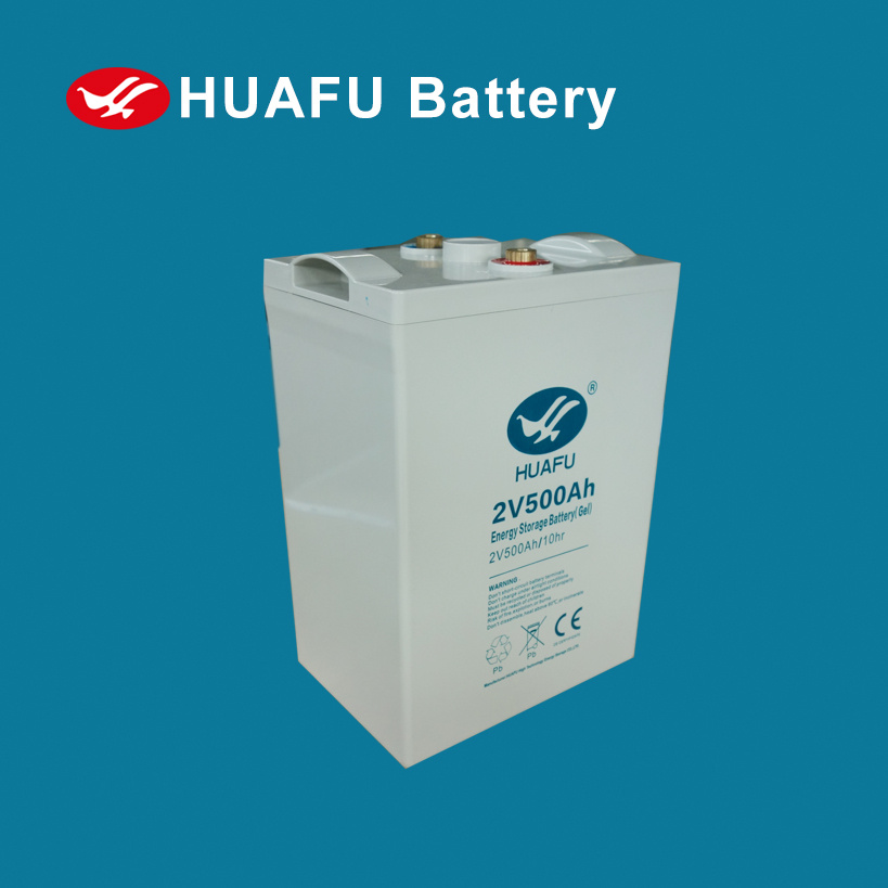 Solar Deep Cycle Gel Battery 2V500ah for Solar Power