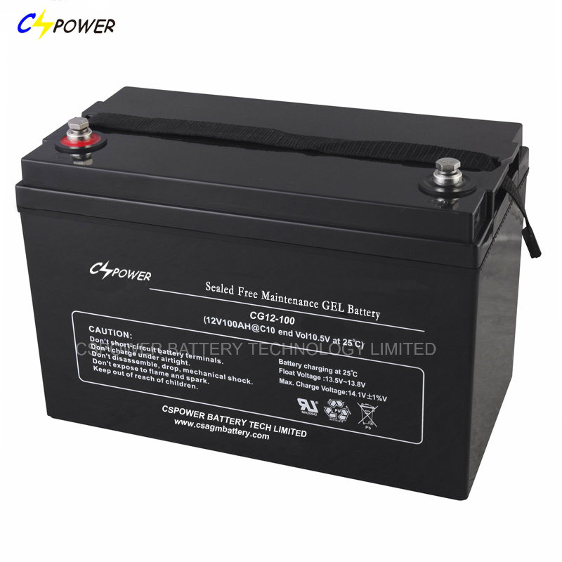 Deep Cycle Gel Battery 12V100ah with 1200 Cycles 50% Dod