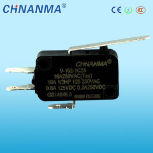 16A 250V Straight Hinge Lever Mini Micro Switch 16A 250V