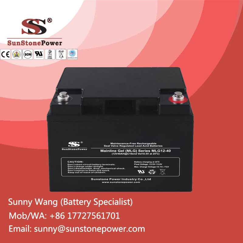 Deep Cycle Gel Battery 12V 40ah Solar Energy System Battery