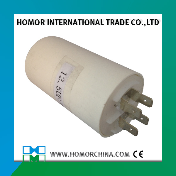 Cbb60 Film Capacitor 1.2UF 450VAC Wire
