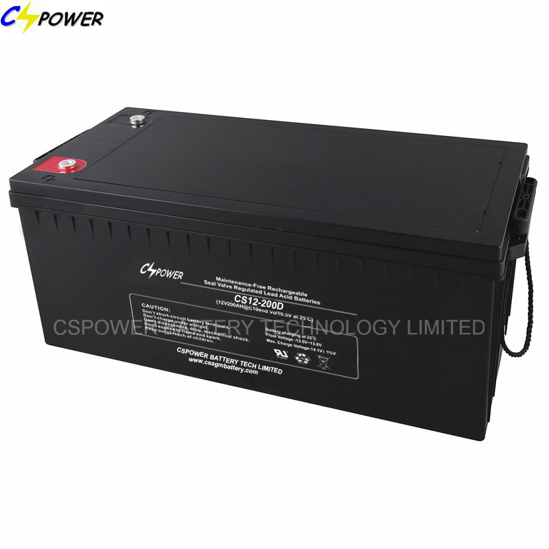 Deep Cycle Solar Battery 12V200ah Ce, ISO, IEC CS12-200d