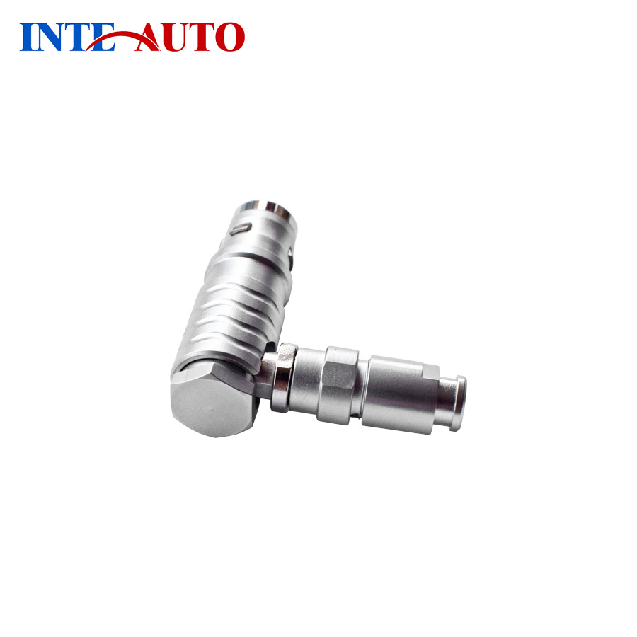Lemos K Series Sealed Metal Circular Self-Locking Male Connector Plug with 2, 3, 4, 5, 6, 7, 9 Pins