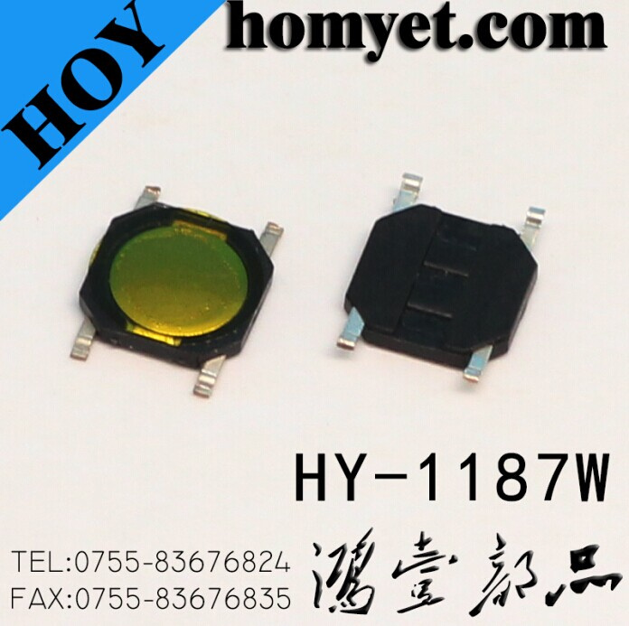 New&Original 4pin Surface Mounting Ultrathin Tact Switches Push Button Switch (HY-1187W)
