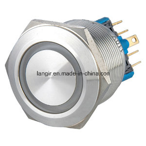 25mm 2no2nc Latching Push Button Switch with Stainless Steel