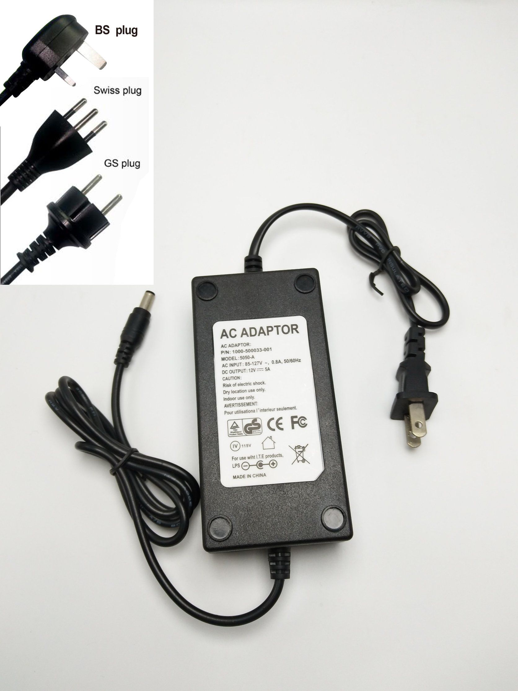 LED Strip AC/DC Power Supply 12V5a Power Adapter