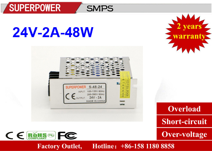 LED Driver 24V 2A 48W Switching Power Supply Reserved for Printer