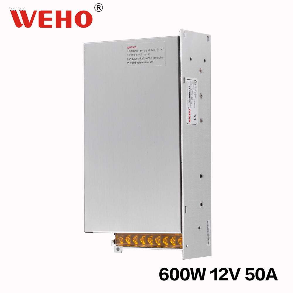 WEHO AC / DC Single Output 600W 12V Power Supply