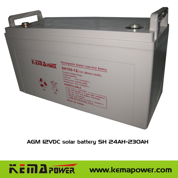 Sh 24ah-230ah /12VDC AGM 12VDC Battery