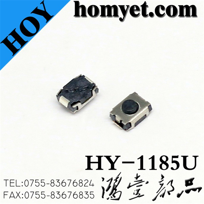 Round Button Tact Switch with 3.5*3*2mm 4 Bend Pin SMD