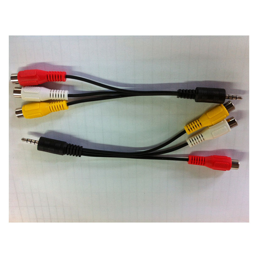 RCA Cable Adaptor 3.5 4pole Stereo Plug to 3RCA Jack Cable