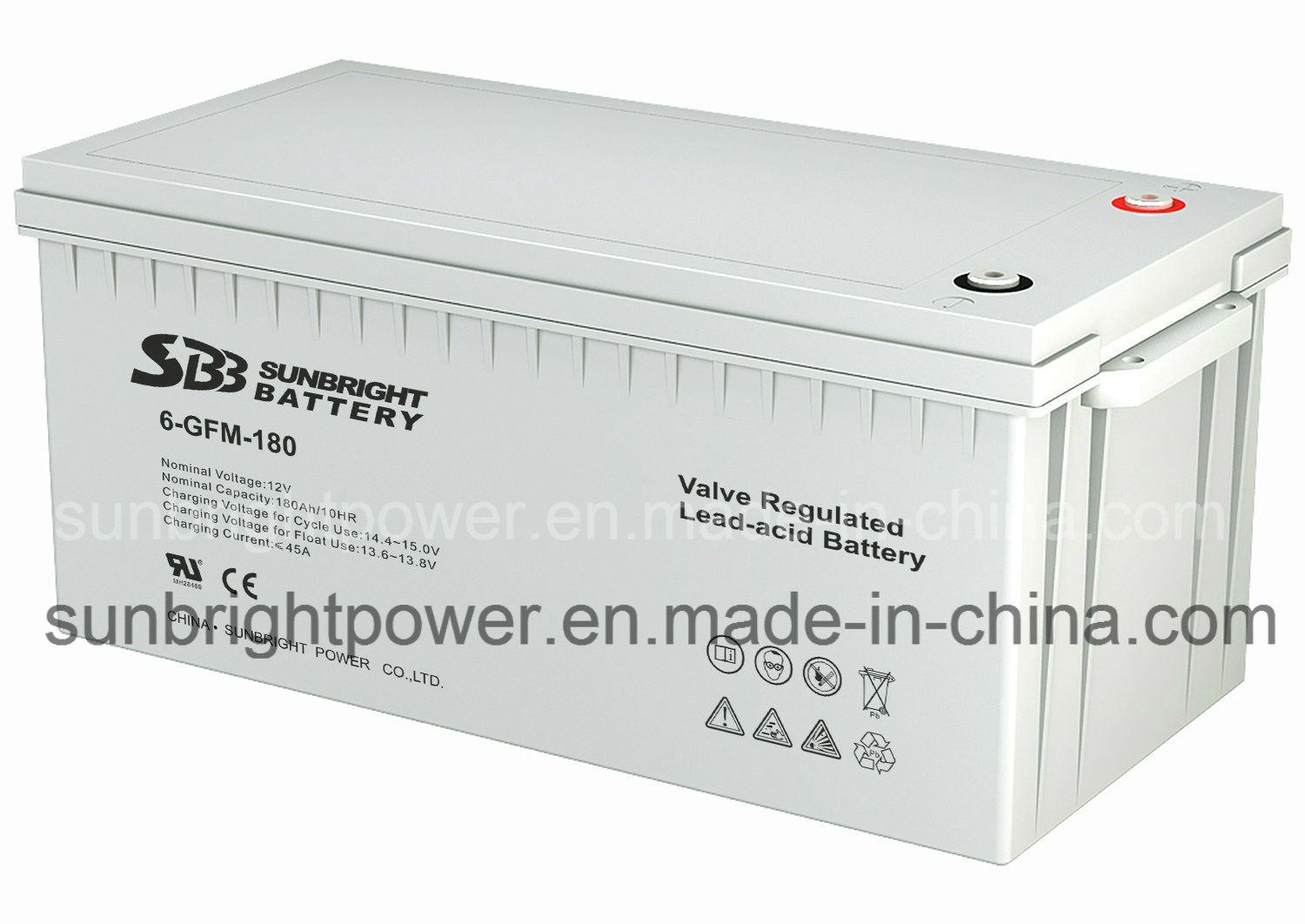 SBB Transportation Equipment Battery 12V180ah with CE RoHS UL