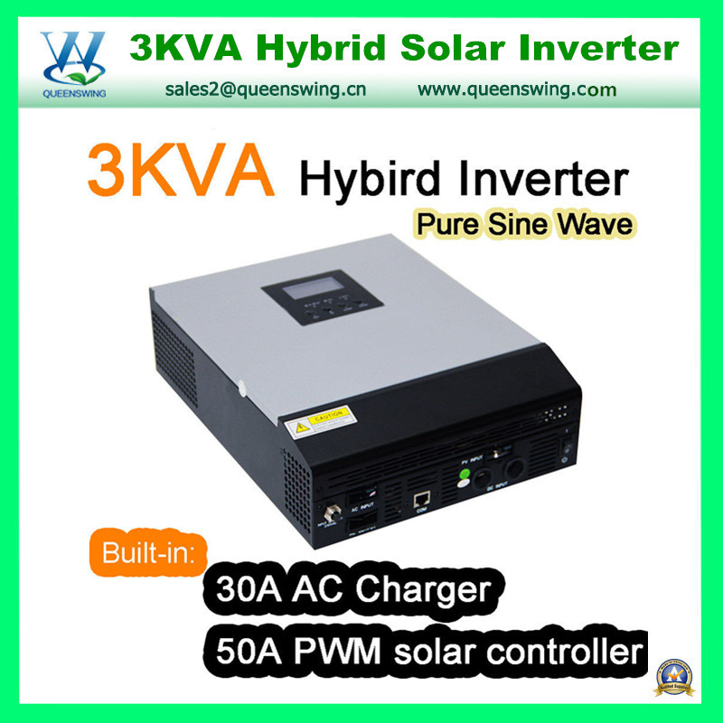 3kVA 2400W PWM Solar Controller Hybrid Inverter Pure Sine Wave Power Inverter (QW-3kVA2450)