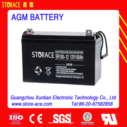 12V 100ah Sealed Lead Acid Battery for Solar Lighting Systems