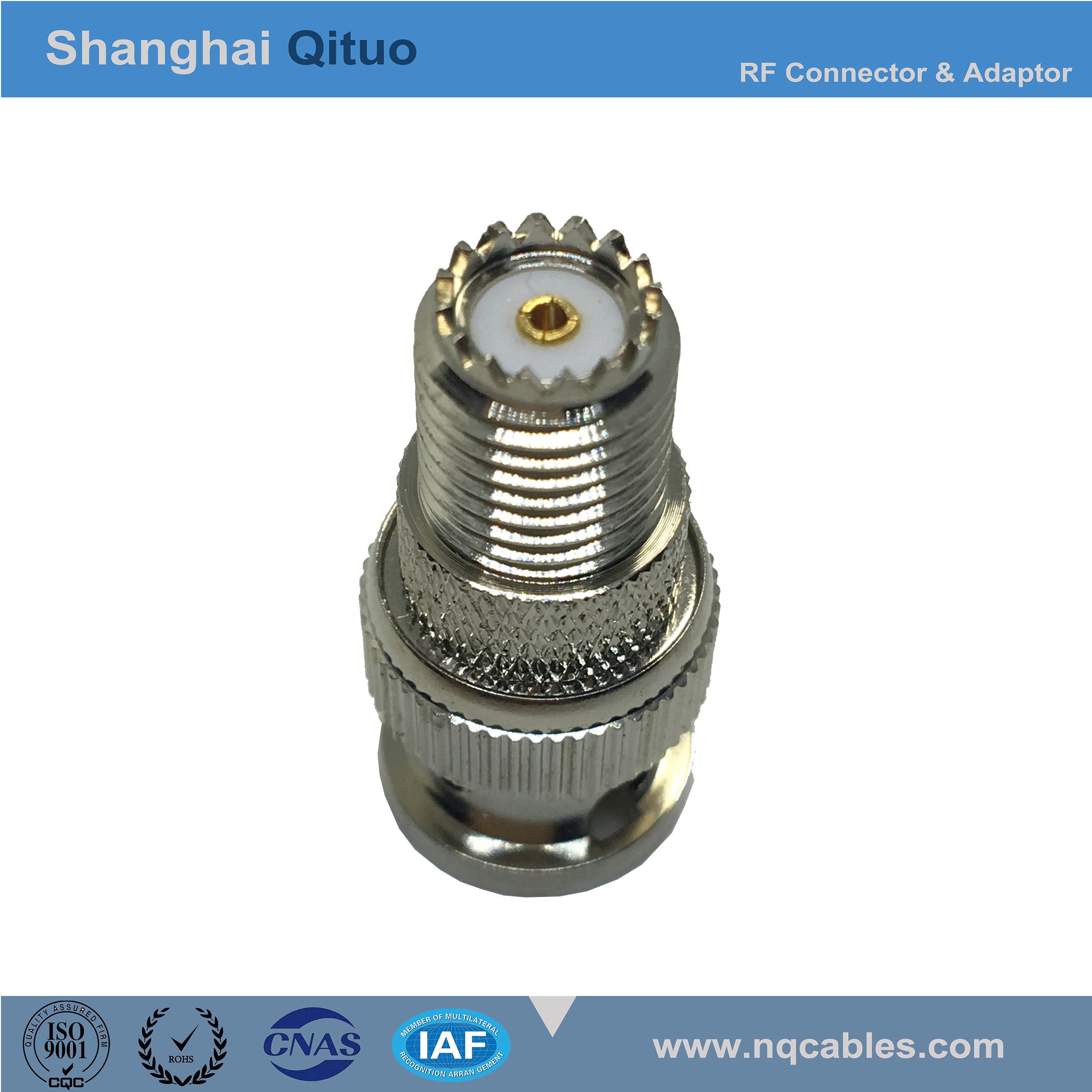 RF Connector Adaptor BNC Male Plug to Mini Female Jack