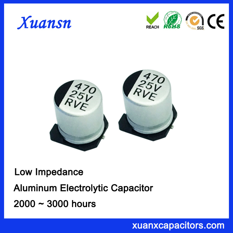 SMD Low ESR 470UF 25V Surface Mount Capacitor