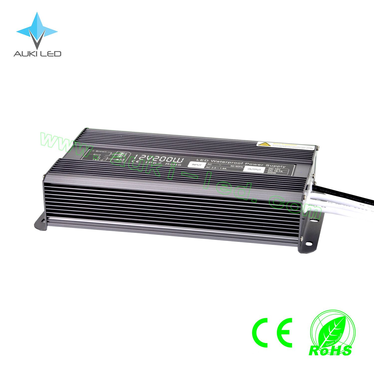 200W LED Light Power Supply with Waterproof for Outdoor LED Display