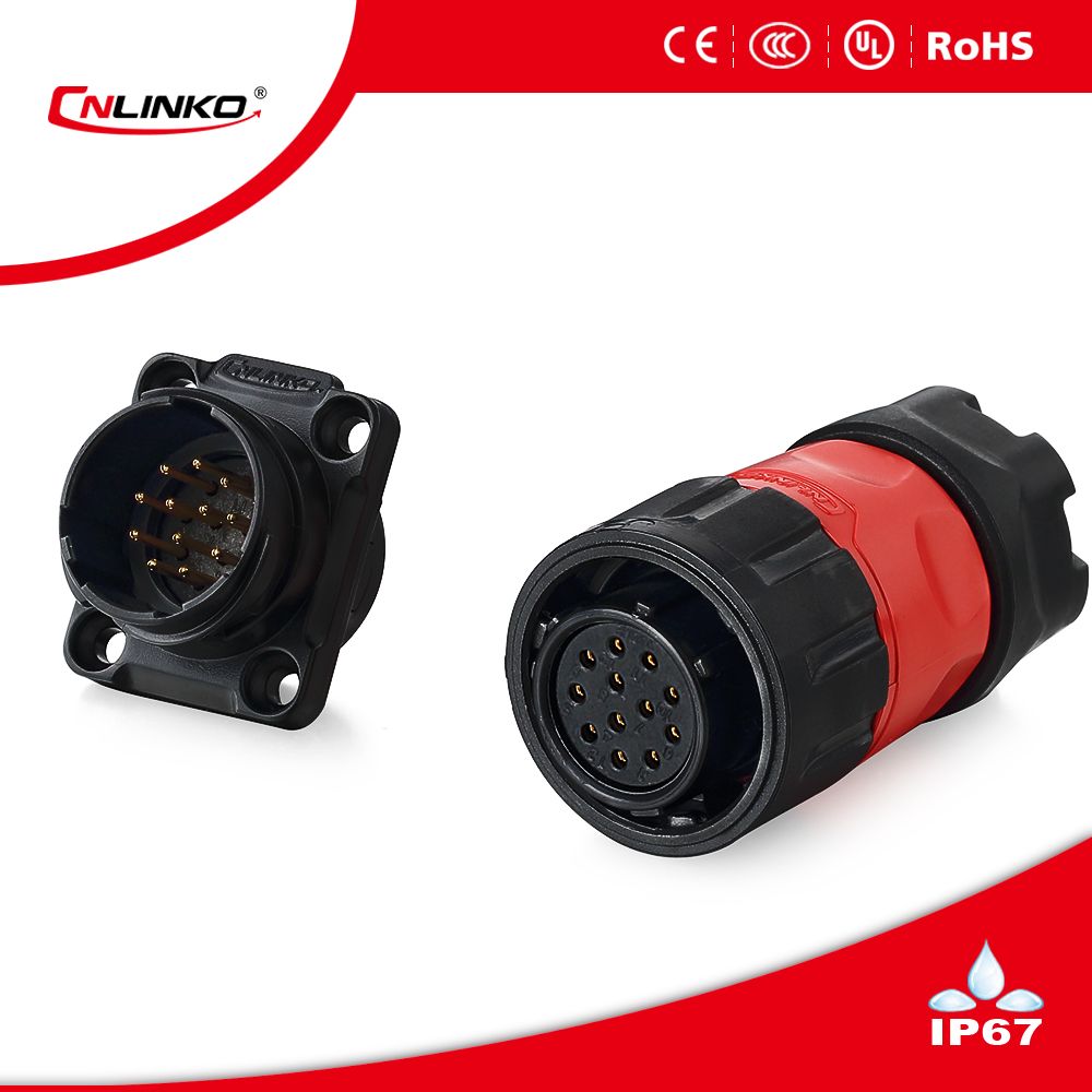 Cnlinko 9pin Terminal Plug and Panel Mount Socket Connector for Signal Equipment