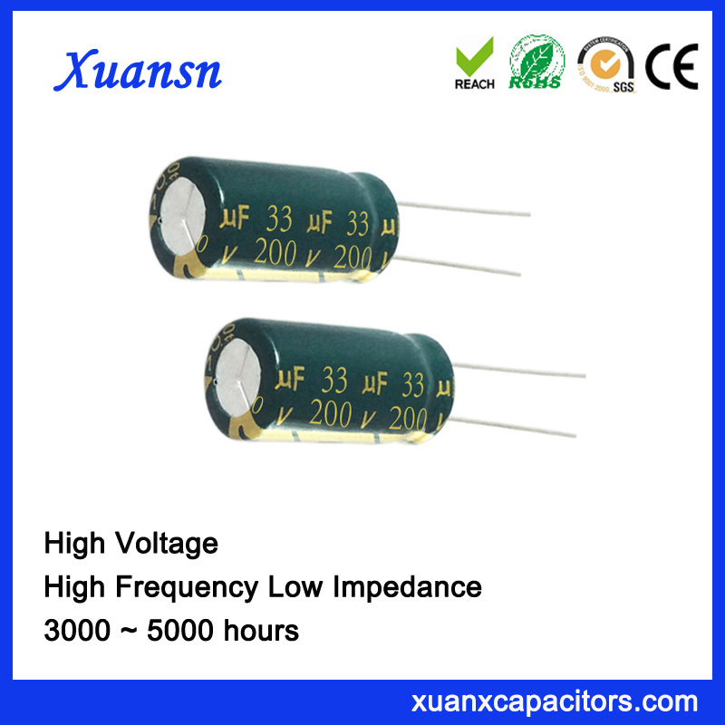 33UF 200V Aluminum Electrolytic Capacitor High Frequency