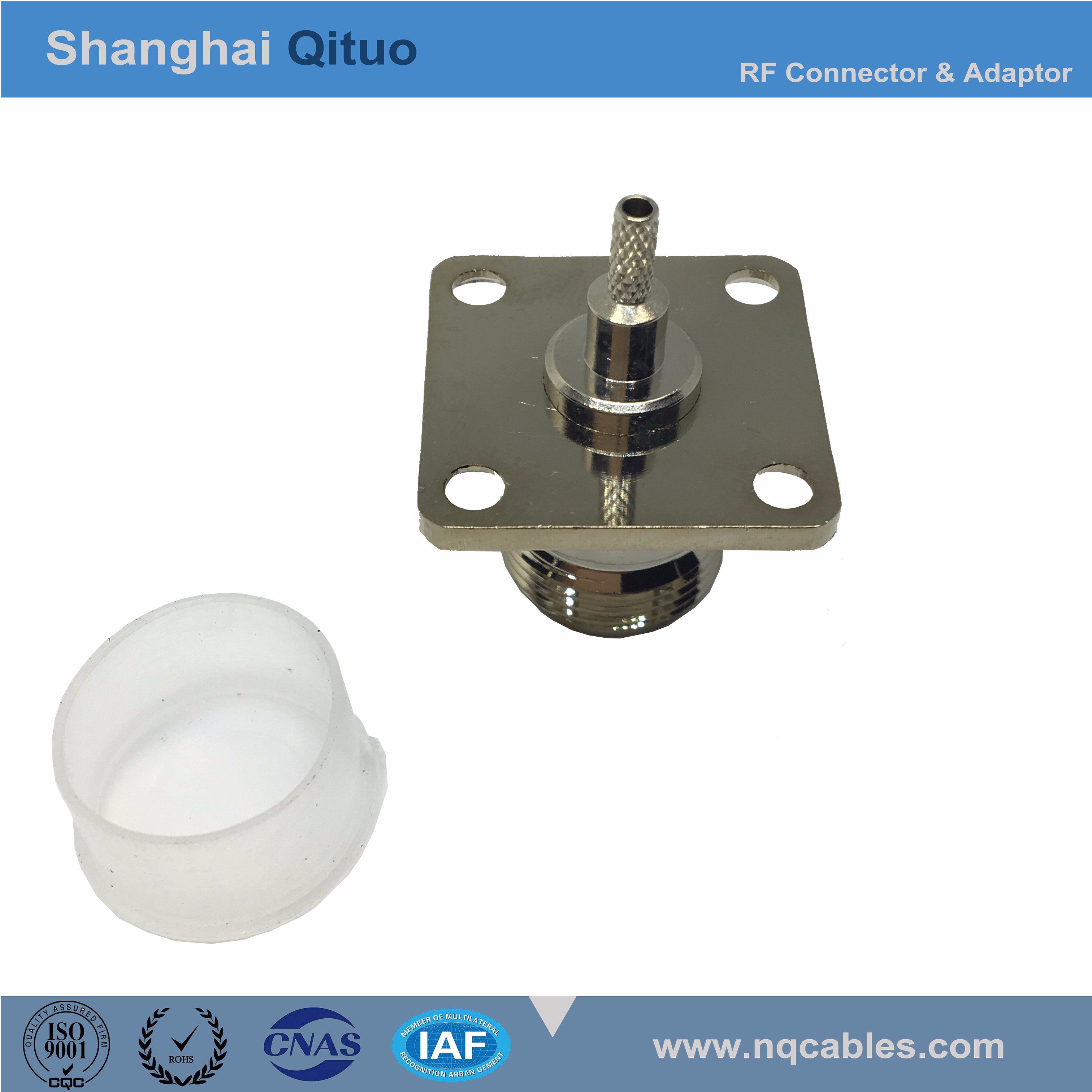 RF Connector N Straight Female Jack Flange Crimp (N-KF-C-B-1.5)