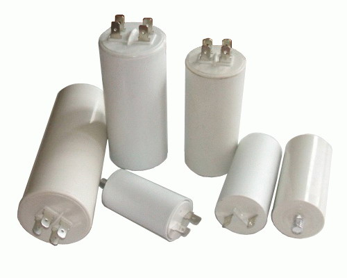 Cbb60 Motor Run Capacitors White Plastic